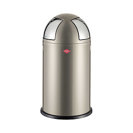 WESCO Push Two 50 l n.srebrny - kosz do segregacji śmieci stalowy dwukomorowy