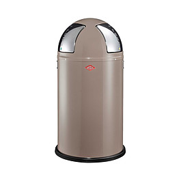 WESCO Push Two 50 l taupe - kosz na śmieci stalowy