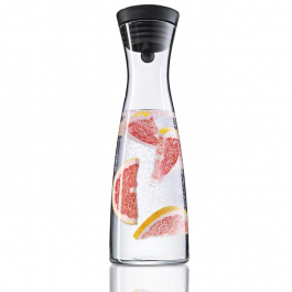 WMF Basic czarna 1 l - karafka szklana z korkiem