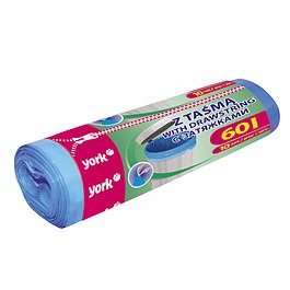 Worki na śmieci 60 l YORK LUX Z TAŚMĄ 10 szt.