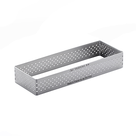 DE BUYER Uono 28 x 11 cm - rant do ciasta perforowany ze stali nierdzewnej