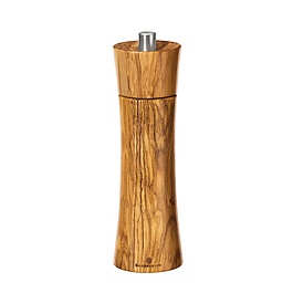 ZASSENHAUS Frankfurt Olive Salt 18 cm brązowy - młynek do soli drewniany ręczny