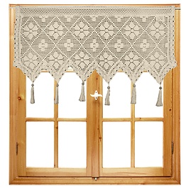Zazdrostka do kuchni bawełniana JEDEKA 559 SZYDEŁKOWA BEŻOWA 30 x 200 cm
