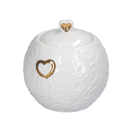 LA PORCELLANA BIANCA Valentino Oro 270 ml - cukiernica porcelanowa