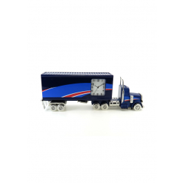 Zegar stojący ciężarówka metalowy TRUCK GRANATOWY 14 cm