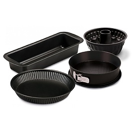 GUARDINI Bake Away czarny – zestaw form do pieczenia metalowych