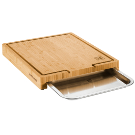 ZWILLING Bbq+ 39 x 30 cm - deska do krojenia bambusowa z tacą