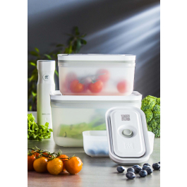 ZWILLING Fresh & Save 3 szt. białe - pojemniki próżniowe na żywność plastikowe