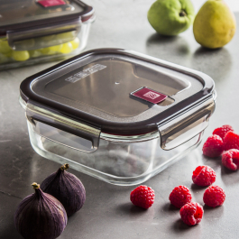 ZWILLING Gusto Quadrat 1,1 l szary - pojemnik na żywność szklany
