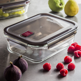 ZWILLING Gusto Quadrat 1,4 l szary - pojemnik na żywność szklany