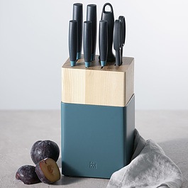 ZWILLING Now S 8 el. niebieskie - noże kuchenne ze stali nierdzewnej w bloku