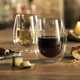 ZWILLING Sorrento Bar 350 ml 2 szt. - kieliszki do wina czerwonego termiczne z podwójnymi ściankami szklane