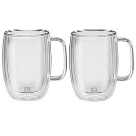 ZWILLING Sorrento Wysokie 450 ml 2 szt. - filiżanki do latte termiczne z podwójnymi ściankami szklane