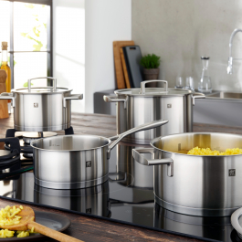 ZWILLING Vitality - zestaw 4 garnków ze stali nierdzewnej z pokrywkami