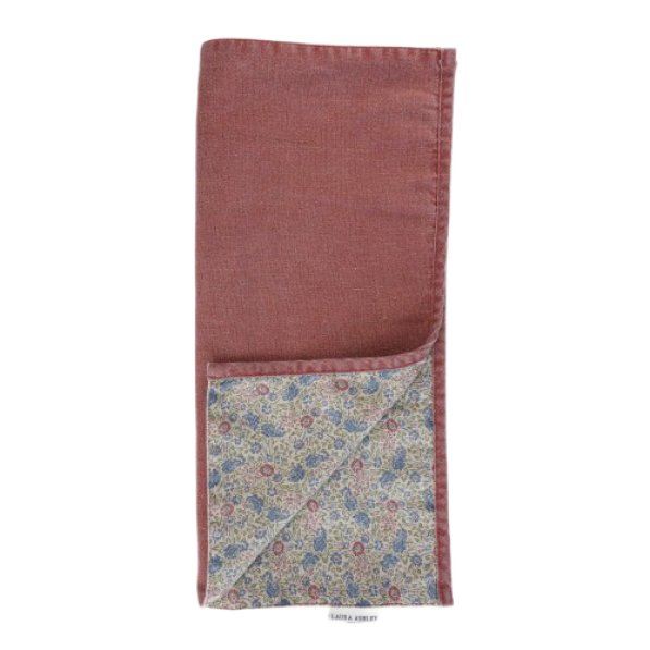 Bieżnik na stół LAURA ASHLEY WILD CLEMATIS OXBLOOD 40 x 150 cm
