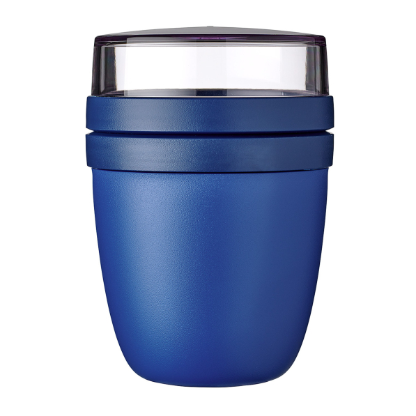 MEPAL Ellipse Vivid Blue 0,7 l - lunch box / śniadaniówka dwukomorowa