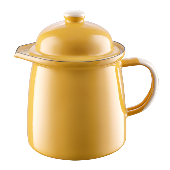 Mlecznik / Dzbanek do mleka emaliowany OLKUSKIE WYROBY EMALIOWANE 600 ml OWE Yellow