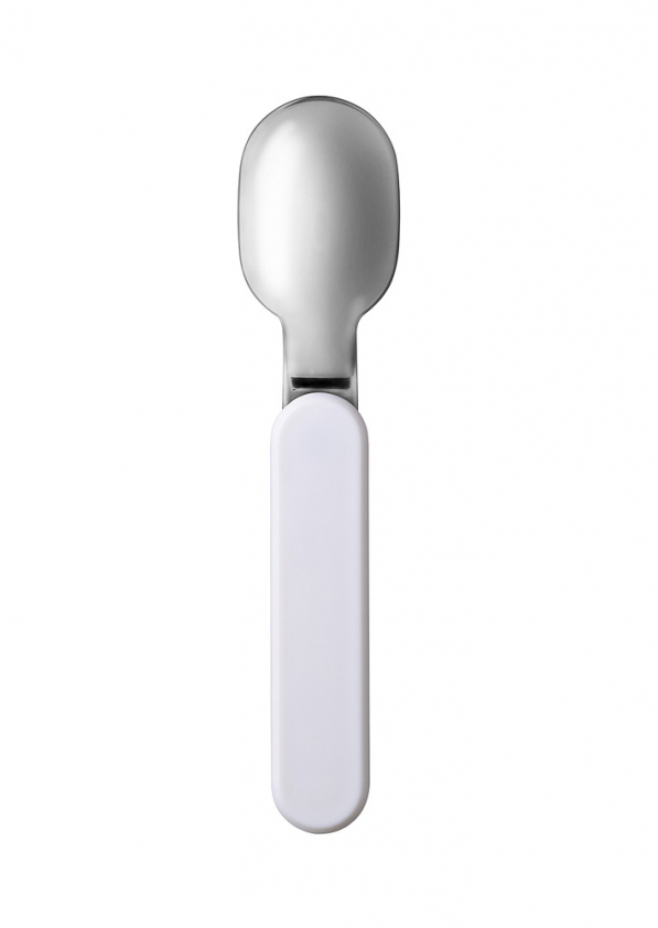 MEPAL Ellipse Nordic White 14,5 cm biała - łyżka składana ze stali nierdzewnej