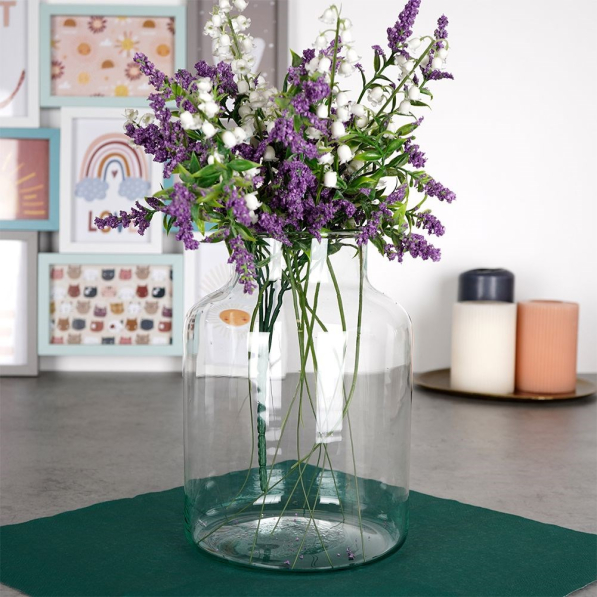 Wazon na kwiaty szklany 20 cm