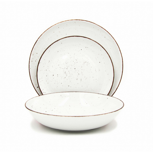 Serwis obiadowy porcelanowy na 6 osób ĆMIELÓW CITY (18 el.)