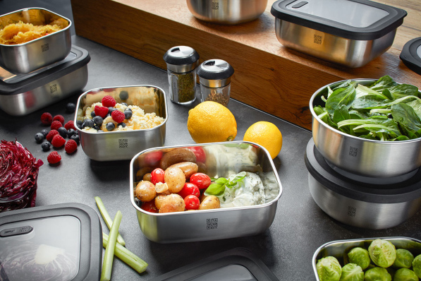 GEFU Provido 0,6 l - lunch box / śniadaniówka ze stali nierdzewnej