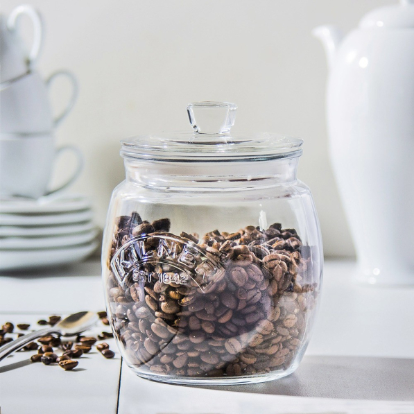 KILNER Beczułka 0,9 l - słoik / pojemnik na kawę szklany