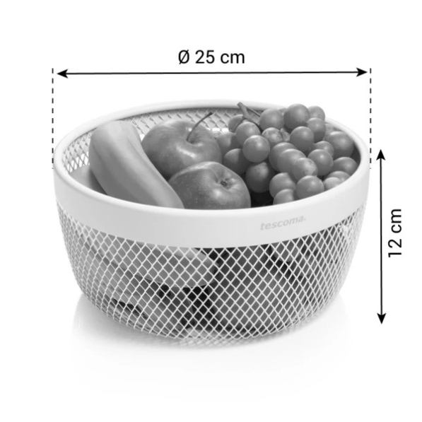 TESCOMA Online 25 cm - kosz na owoce metalowy