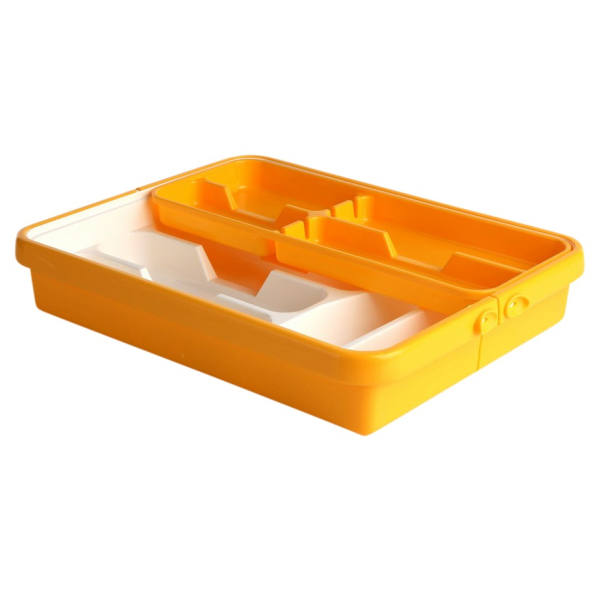 Organizer / Wkład do szuflady na sztućce regulowany plastikowy TONTARELLI 41,8 x 31,7 cm