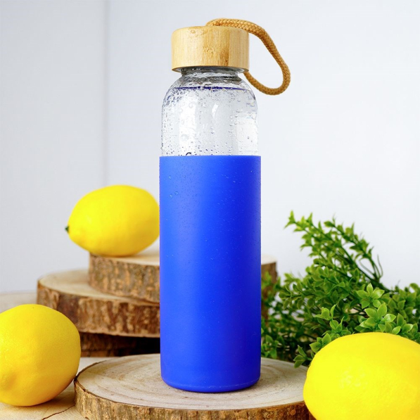 Butelka na wodę i napoje szklana z pokrowcem EXCELLENT HOUSEWARE 0,5 l