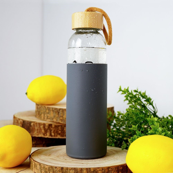 Butelka na wodę i napoje szklana z pokrowcem EXCELLENT HOUSEWARE 0,5 l