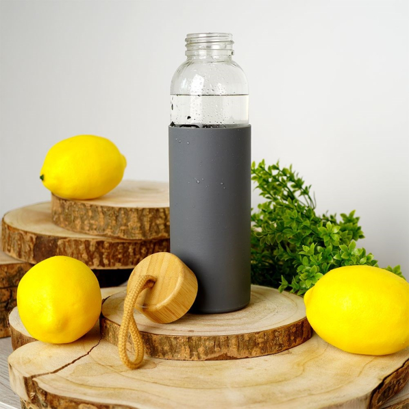Butelka na wodę i napoje szklana z pokrowcem EXCELLENT HOUSEWARE 0,5 l