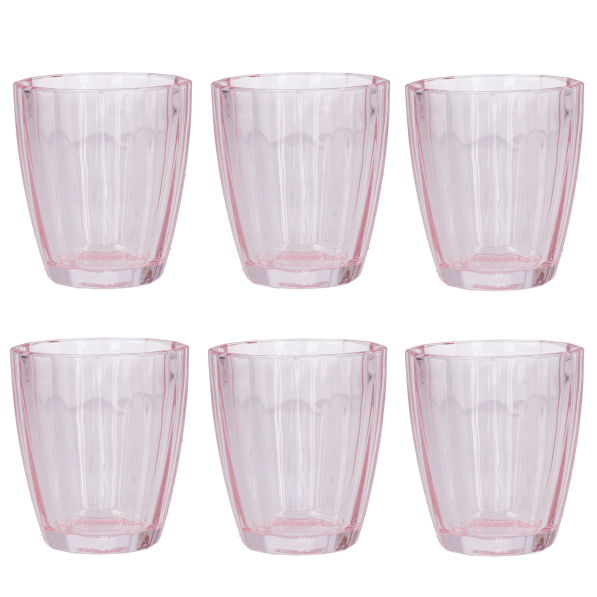 Szklanki do napojów szklane ROSE TULIPANI AMAMI 320 ml 6 szt.