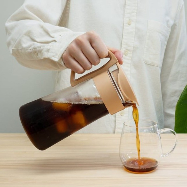 HARIO Mizudashi Coffee Pot mini 0,6 l kremowy - zaparzacz do kawy na zimno
