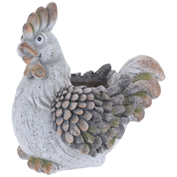 Figurka ogrodowa / Osłonka na doniczkę betonowa KOGUT 32 cm