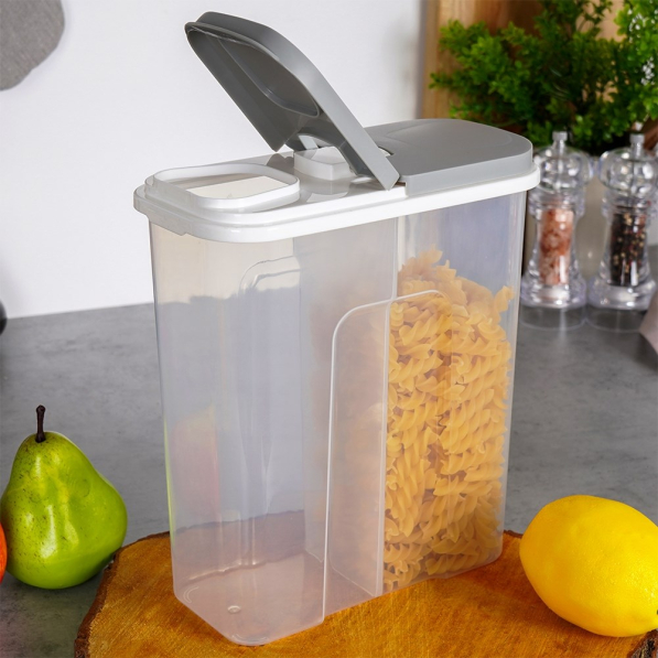 Pojemnik na produkty sypkie z dozownikiem dzielony EXCELLENT HOUSEWARE 2,8 l