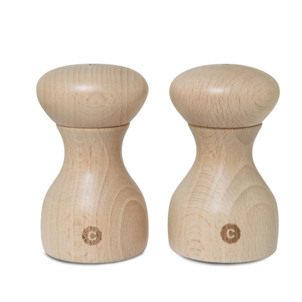 Młynki do pieprzu i soli drewniane ręczne CRUSHGRIND LYON 10 cm 2 szt.