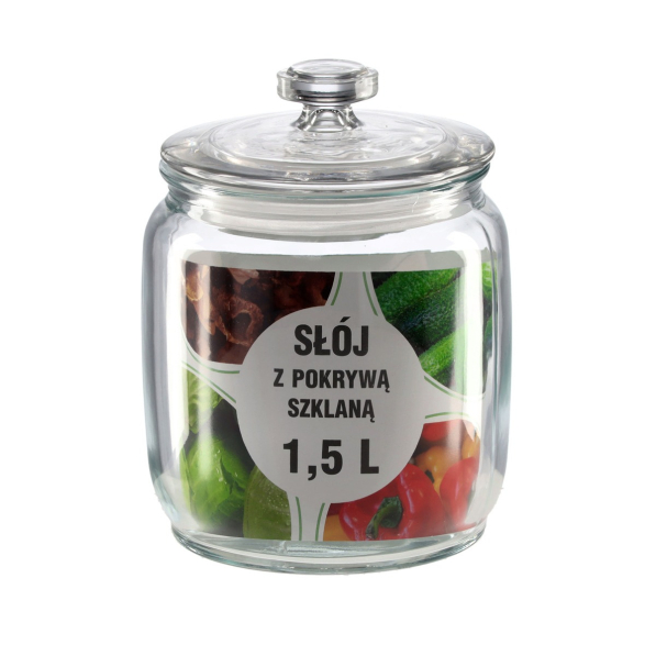 Słoik na przetwory szklany 1,5 l