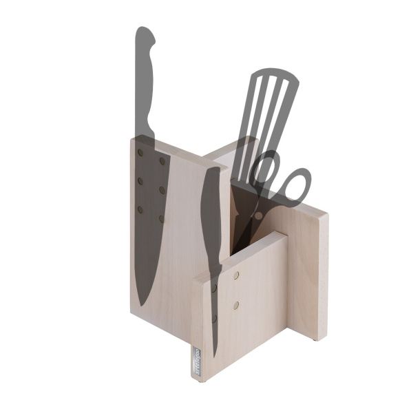 ARTELEGNO Kombi - stojak na noże drewniany magnetyczny