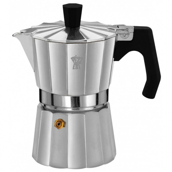 PEZZETTI Luxexpress na 1 filiżankę espresso (1 tz) - kawiarka aluminiowa ciśnieniowa