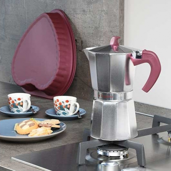 TOGNANA Extra Style na 9 filiżanek espresso (9 tz) - kawiarka aluminiowa ciśnieniowa
