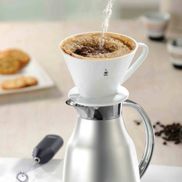 GEFU Sanro biały - dripper / filtr do kawy porcelanowy