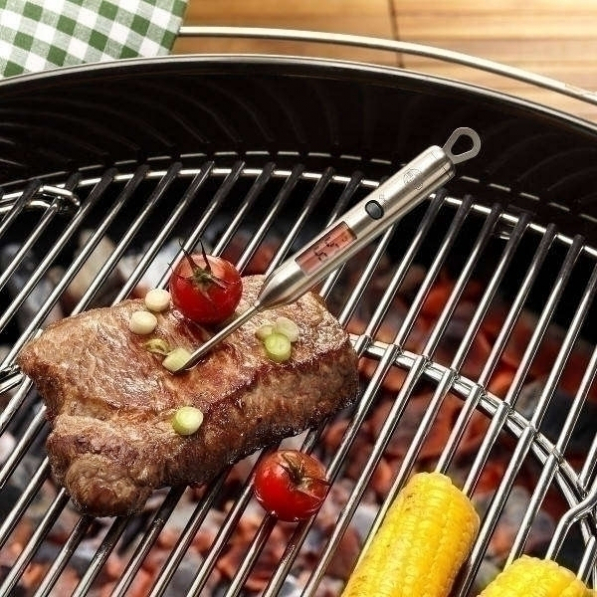 GEFU BBQ - termometr kuchenny do mięsa i steków stalowy