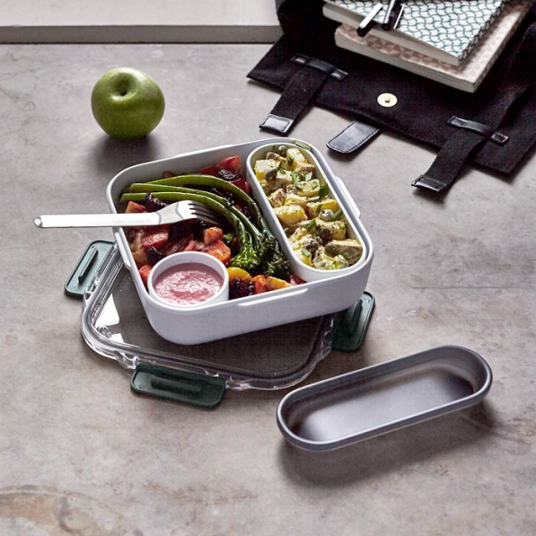 BLACK BLUM Lunch 1 l oliwkowy - lunch box plastikowy