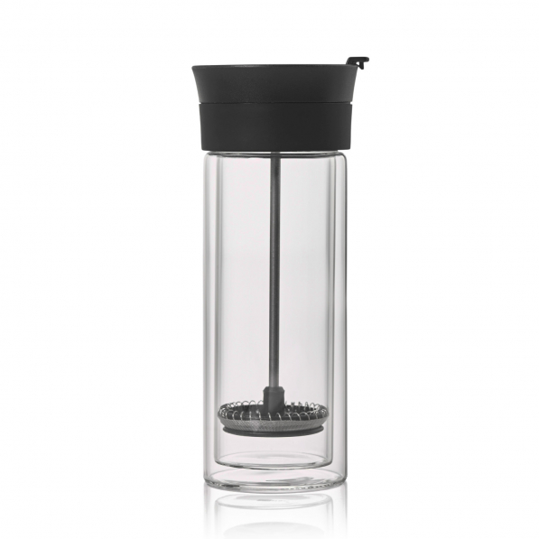 ADHOC Thermo 300 ml - kubek z zaparzaczem / french press szklany