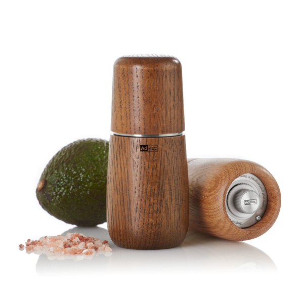 ADHOC Yono XS 12,7 cm - młynek do pieprzu i soli drewniany ręczny