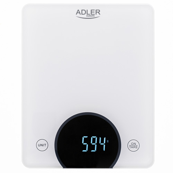 ADLER - waga kuchenna elektroniczna szklana 