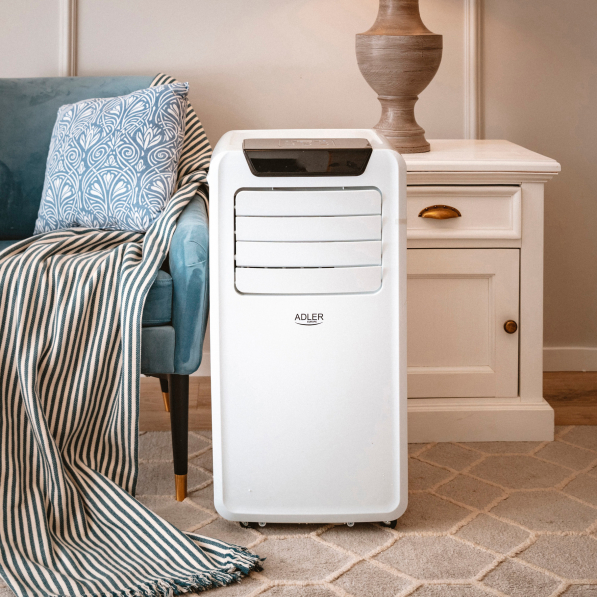 ADLER Air Conditioner 2600 W biały - klimatyzator przenośny plastikowy
