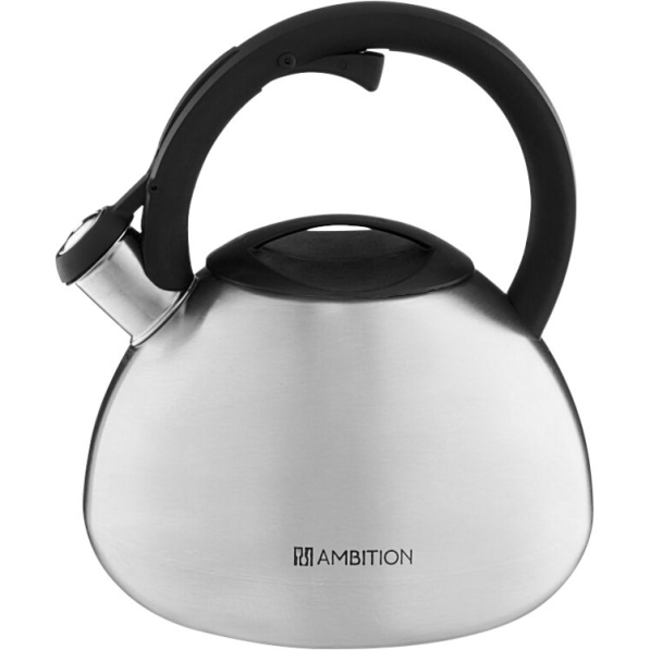 AMBITION Acero 2,6 l - czajnik ze stali nierdzewnej z gwizdkiem