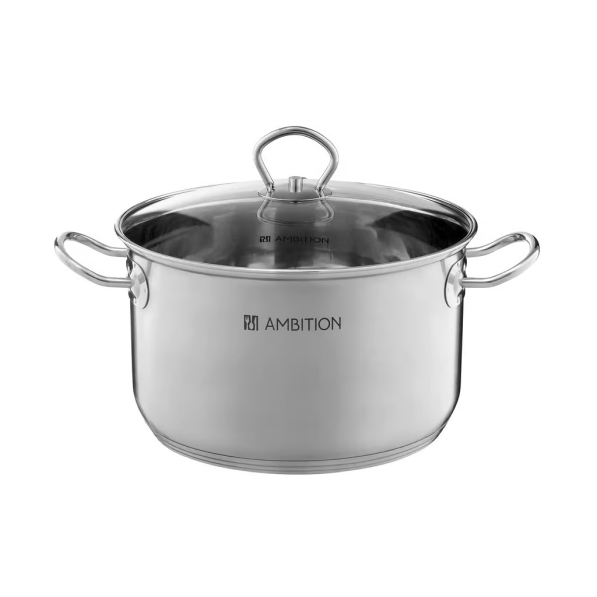 AMBITION Acero 4,9 l - garnek ze stali nierdzewnej z pokrywką