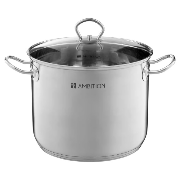 AMBITION Acero 8,4 l - garnek ze stali nierdzewnej z pokrywką